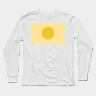 Minimalistic Gold Japan Flag Shirt Long Sleeve T-Shirt